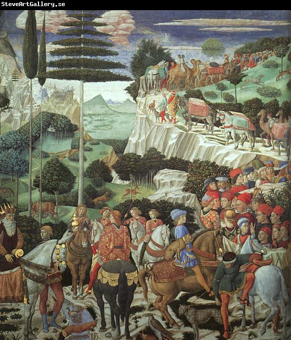 Benozzo Gozzoli Procession of the Magus Melchoir